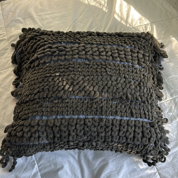 Urban Outfitters Woven Decorative Pillow - Dark Gray - Picture 4 of 8